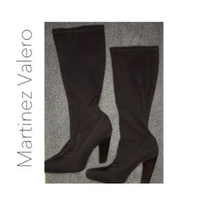 Martinez Valero Choco brown heeled boots